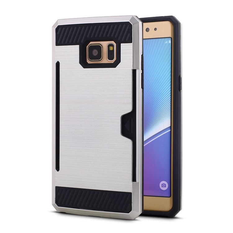Galaxy Note FE / Note FAN Edition / Note 7 Credit Card Armor Case (Silver)